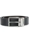 FUSION Genuine Leather Belt with Silver Buckle