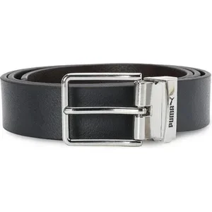 FUSION Genuine Leather Belt with Silver Buckle