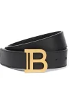 Leather Belt Brown with Silver Buckle | [Brand Name]