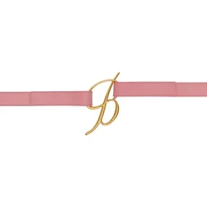 Pink Logo Buckle Belt | Stylish Accessory for Women