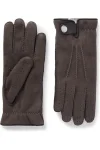 Premium Leather-Trimmed Suede Winter Gloves for Men and Women