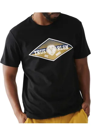 Men's T-Shirt with Buddha Face Logo - Short Sleeve, Casual Tee