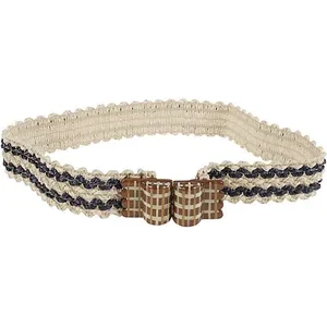 Women's Striped Raffia Belt: Stylish and Durable Accessory