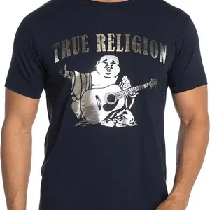 Men's Metallic Buddha Logo Graphic T-Shirt | Premium Quality Cotton