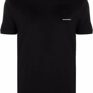 Men's Embroidered Logo Cotton T-Shirt, Short Sleeve