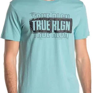 Men's Cotton Logo Print T-Shirt - Short Sleeve