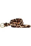 J. Crew Women's Belt: Leopard Pattern Buckle Style