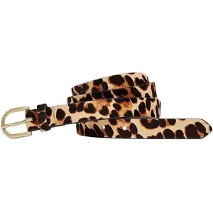 J. Crew Women's Belt: Leopard Pattern Buckle Style