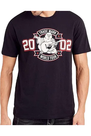 Men's Buddha Banner Graphic T-Shirt - Short Sleeve Cotton Tee 1 Men's Buddha Banner Graphic T-Shirt - Short Sleeve Cotton Tee