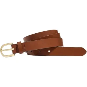J. Crew Women's Solid Leather Strap Belt - Adjustable