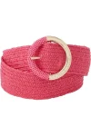 Women's Stretch Beaded Buckle Belt - Elastic Comfort Fit with Decorative Pearls