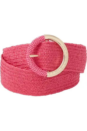 Women's Stretch Beaded Buckle Belt - Elastic Comfort Fit with Decorative Pearls