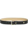 Women's Leather Horsebit Belt - Adjustable Designer Accessory