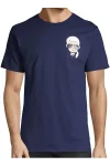Men's Navy Crewneck Printed T-Shirt