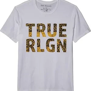 Men's Snake Print Graphic Logo T-Shirt Black