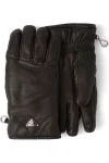 Prada Triangle-Logo Leather Gloves | Luxurious Women's Black Driving/Winter Gloves