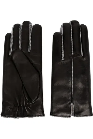 Statement Herringbone Wool Gloves - Classic Winter Warmth