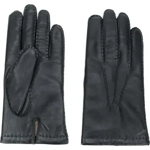 Classic Men's Chelsea Leather Gloves: Luxurious, Cashmere-Lined, and Timeless Style. Experience superior craftsmanship and lasting comfort with these supple, hand-stitched leather gloves, featuring durable hairsheep leather and a soft cashmere lining. Perfect for cold weather, these refined gloves offer a comfortable fit and sophisticated look.