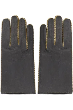 Derek Men's Black Leather Winter Gloves 1 Derek Men's Black Leather Winter Gloves