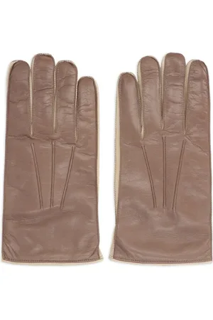 Moorer Clifton Brown Calf Leather Gloves with Stitching Detail 1 Moorer Clifton Brown Calf Leather Gloves with Stitching Detail