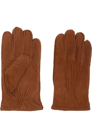 Premium Genuine Leather Driving Gloves for Men - Black - All Sizes