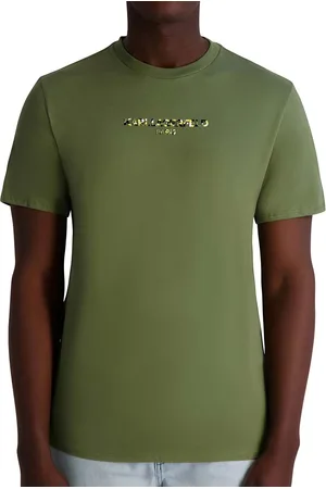 Men's Camo Logo T-Shirt - Comfortable & Stylish Crewneck Tee