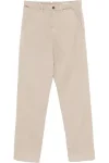 Belt-loops Chinos for Men, Classic Fit, Khaki Color