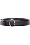 Buckle-Fastening Leather Belt | High-Quality Men's Black Belt