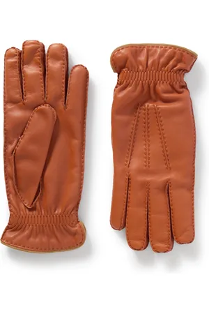 Premium Genuine Leather Driving Gloves for Men - Black/Brown, Soft Fit