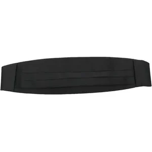 Men's Clasp-Fastening Tuxedo Cummerbund for Formal Wear