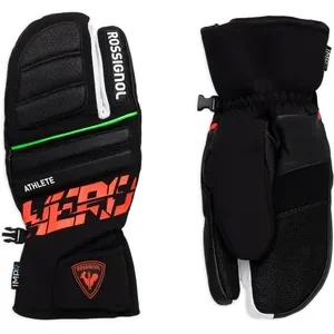 Dominate the slopes with the Rossignol Men's Hero Master Waterproof Ski Gloves. Featuring a waterproof, breathable IMP'R membrane and Primaloft® Silver insulation (made with 70% recycled materials) for low-bulk warmth, these padded ski gloves keep your hands dry and comfortable in wet and cold conditions. The soft goat skin leather palm offers superior grip, while the pre-shaped fingers and back-of-the-hand padding ensure enhanced impact protection and a natural fit. Showcasing bold Hero race graphics, these durable, high-performance gloves are essential for any serious skier.
