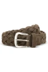 Woven Rounded-Buckle Belt