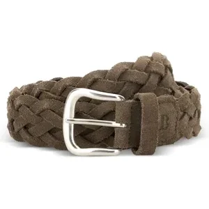 Woven Rounded-Buckle Belt