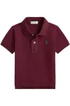 Baby Boys Classic Wine Logo Polo Shirt
