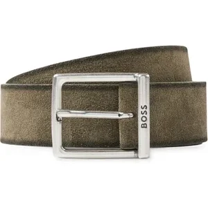 Men's Olive Logo Buckle Belt - SEO Optimized Title
