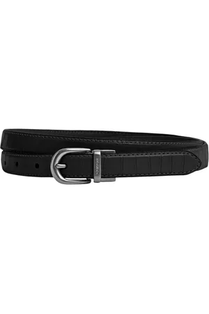 Women's Reversible Leather Belt with Classic Buckle - Cut to Size for Perfect Fit