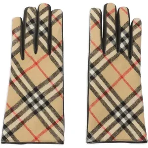 Stylish Checked Winter Gloves - Warm & Windproof Knit Design