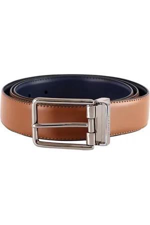 Men's Brown Leather Solid Cut-to-Size Reversible Belt 1 Men's Brown Leather Solid Cut-to-Size Reversible Belt
