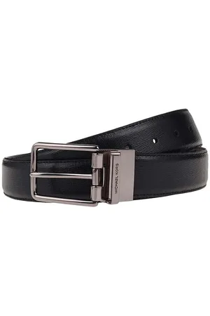 Men's Textured Leather Cut-to-Size Belt for Custom Fit