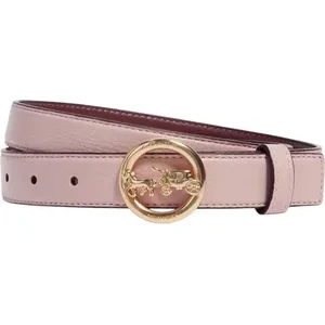 Women's Horse and Carriage Buckle Belt - Stylish Leather Accessory