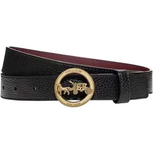 Women's Horse & Carriage Buckle Belt - Stylish Leather Accessories