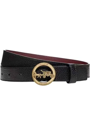 Women's Horse & Carriage Buckle Belt - Stylish Leather Accessories