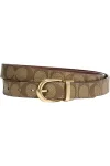 Women's Cut-to-Size Reversible Leather Belt with Adjustable Buckle