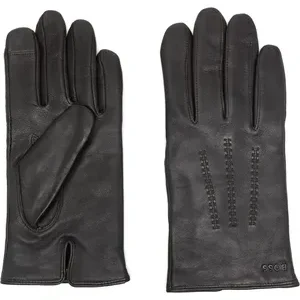 Premium Logo-Lettering Leather Gloves: Durable & Stylish for Everyday Wear. Crafted from high-quality leather, these gloves offer superior comfort and protection while showcasing sophisticated logo lettering. Perfect for drivers and cold weather.