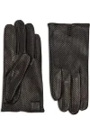 Statement Perforated Leather Driving Gloves - Available in Black, Blue, White & Verde